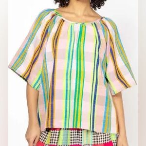 Ace & Jig Gigi top Hurrah Reversible Striped Women's Top in XS